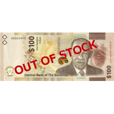 (589) ** PN82 Bahamas 100 Dollars Year 2021 (OUT OF STOCK)